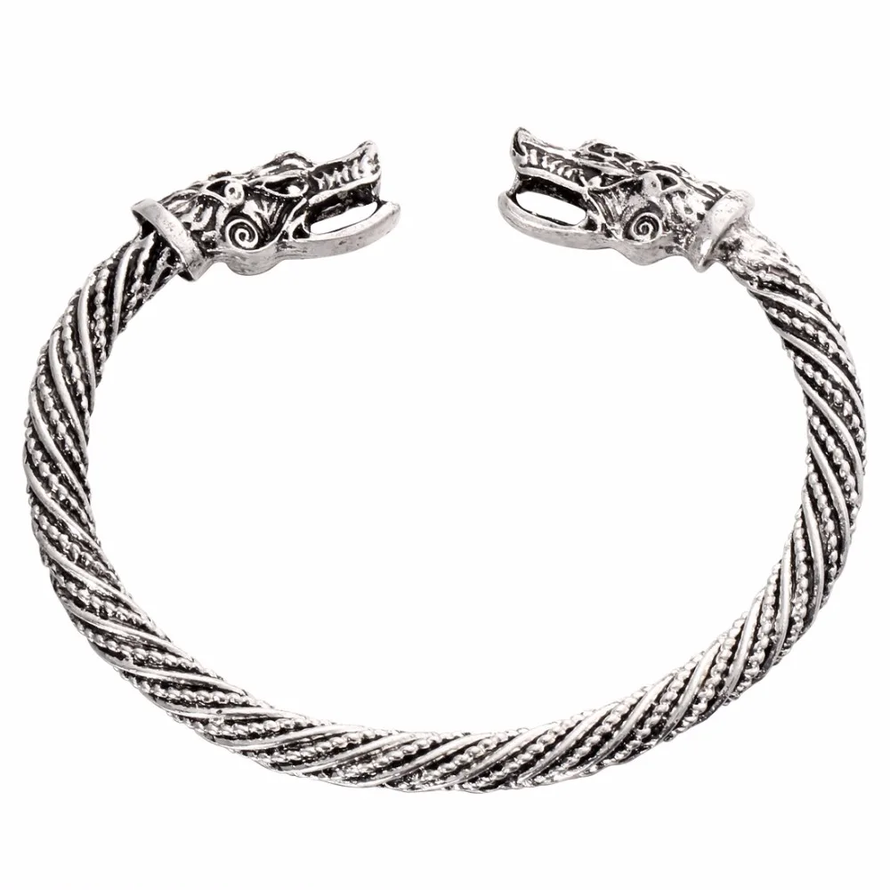 Новинка, браслеты с подвесками из нержавеющей стали для женщин и мужчин, серебряный золотой браслет с драконом и браслет, модные ювелирные изделия, подарок