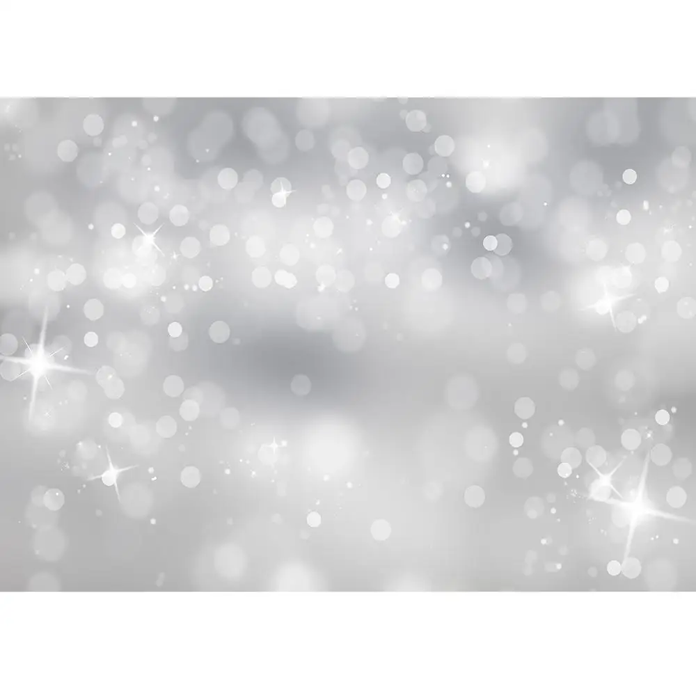 Серый Белый Bokeh круг звезда блестит фотографический фон виниловые фоны фотостудия для фотостудии Fundo Fotografia
