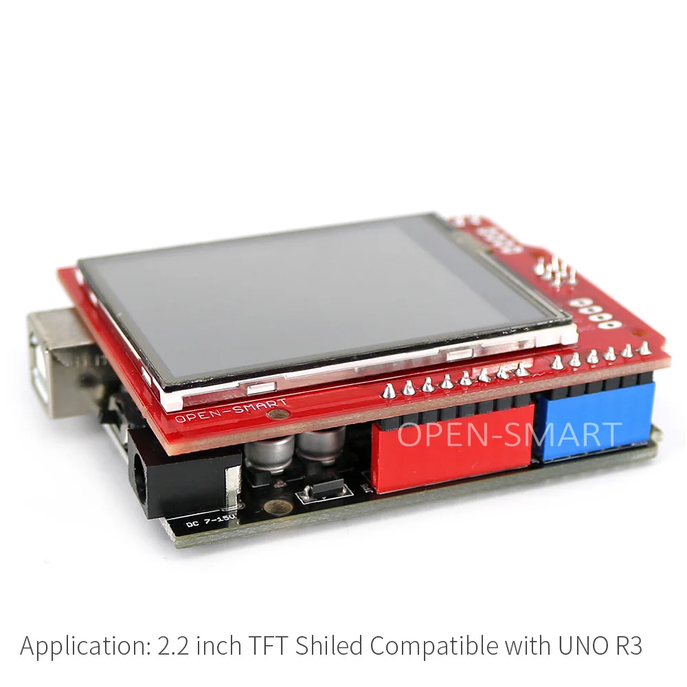 2,2 дюймовый TFT ЖК-дисплей модуль сенсорный экран щит+ UNO R3 Комплект с USB кабелем/tf-картой/ручкой для Arduino UNO R3/Mega 2560