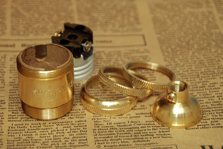 Винтажный держатель лампы Эдисона медный латунный винтовой патрон E26 E27 250V UL