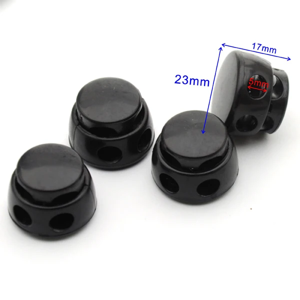 100pcs HLD/K 345 большой черный пластиковый круглый шнур блокировки переключается 2