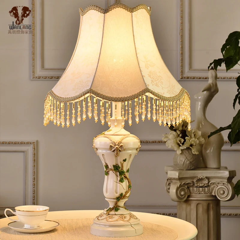 Голова декоративно прикладного искусства Wanlang французский настольная лампа