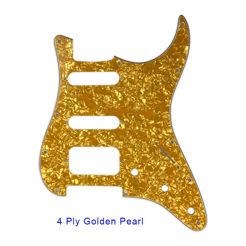 Фото Аксессуары для гитары Pleroo, накладка с 11 отверстиями для Fender Strat, американский/мексиканский стандарт ST HSS, гитарная Пластина для гитары №3