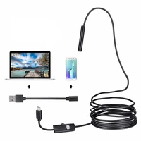 endoscopy 7mm8mm lens 1m 2m 5m cable android usb endoscope camera flexible snake pipe endoscope inspection borescope camera