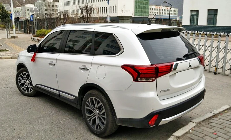 Для Mitsubishi Outlander 2019 2018 2017 2016 2015 2014 2013 белый красный задний багажник загрузки губ