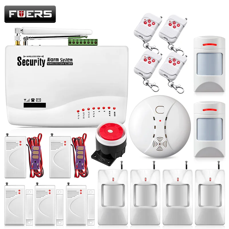 Беспроводная система охранной сигнализации Fuers 10A GSM для домашней безопасности