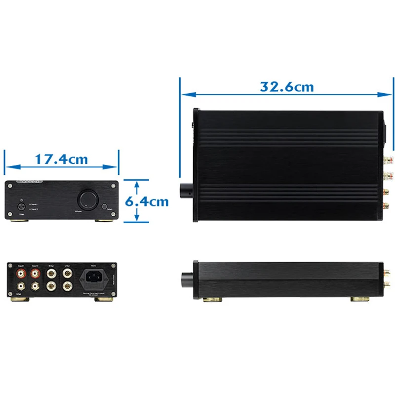 Усилитель высокой мощности TP60 чистый усилитель 2*80 Вт трехполосный TA2022 стерео