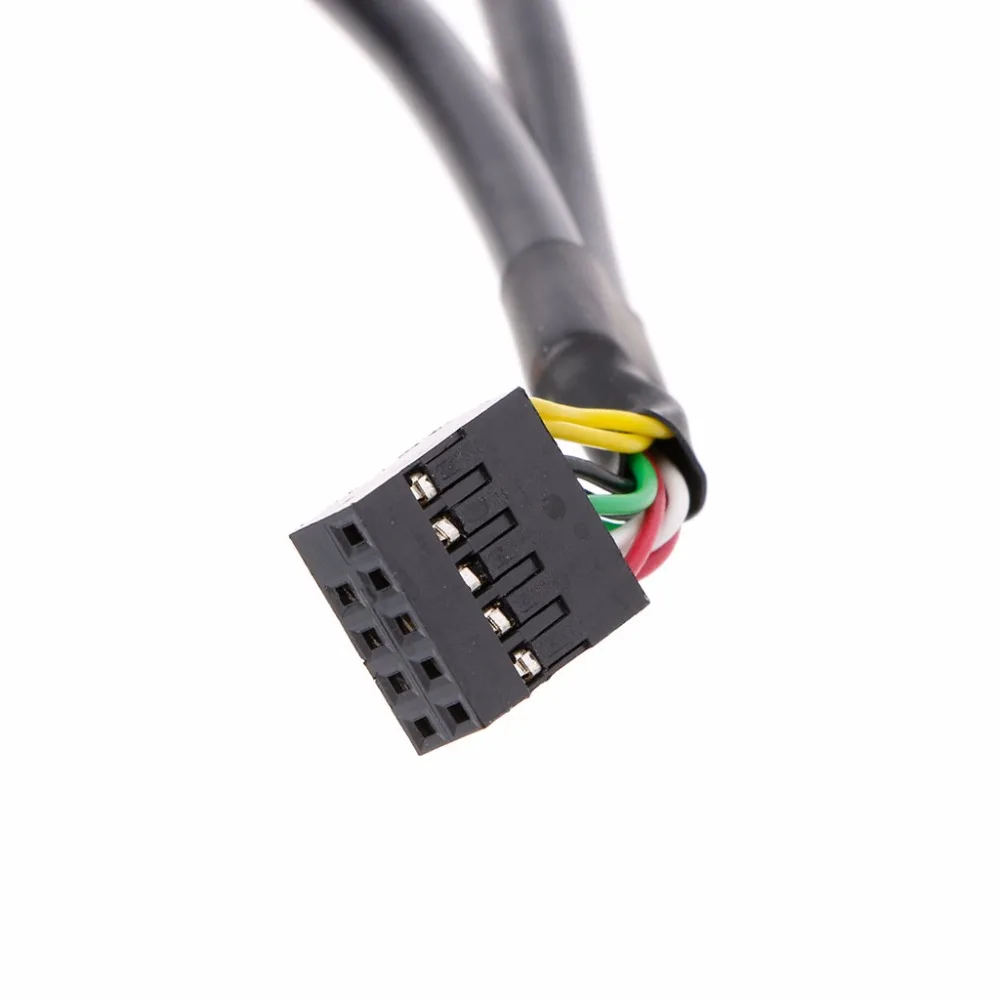 Внутренняя Материнская плата 9Pin к двойному USB 2 0 A женский винтовой адаптер для