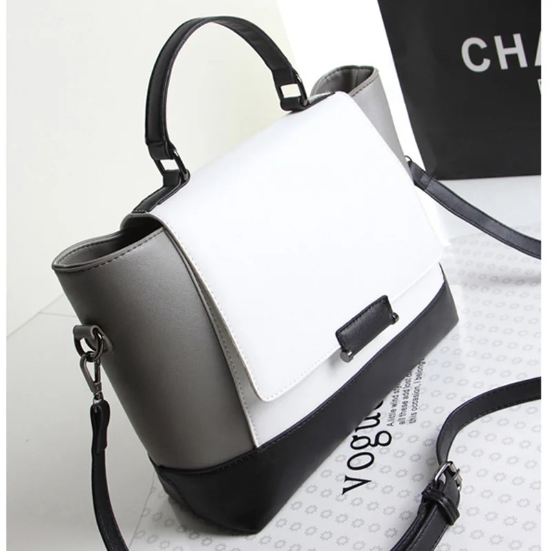 2107 горячие женские сумки женщин дизайнер черно белые от кутюр плеча trapeze 29*24*11 см