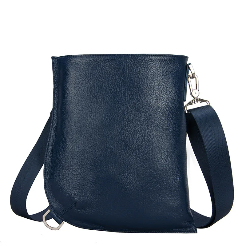 Натуральная корова натуральная кожа Мужская нагрудная сумка через плечо