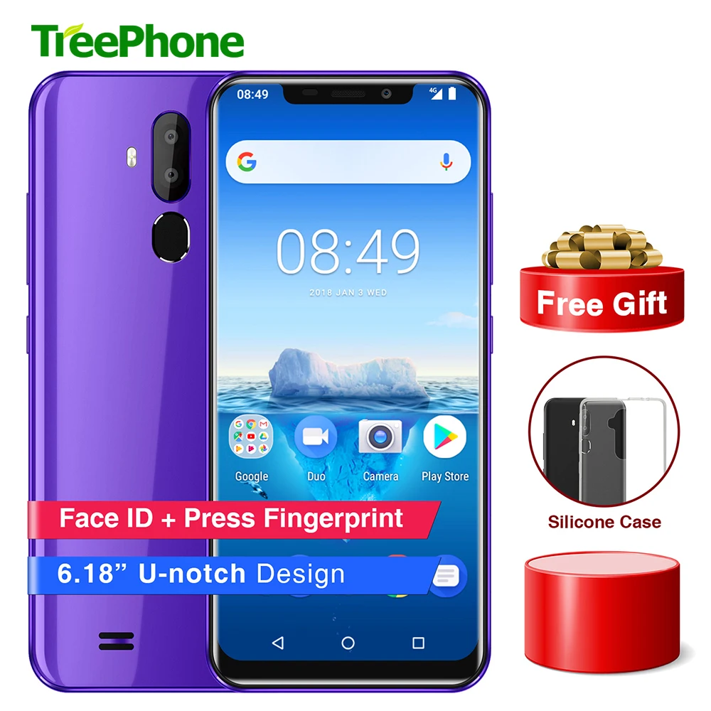Oukitel C12 Pro 6 18 u вырезка Экран Android 8 1 смартфон 2 + 16 ГБ 8MP двойной сзади Камера