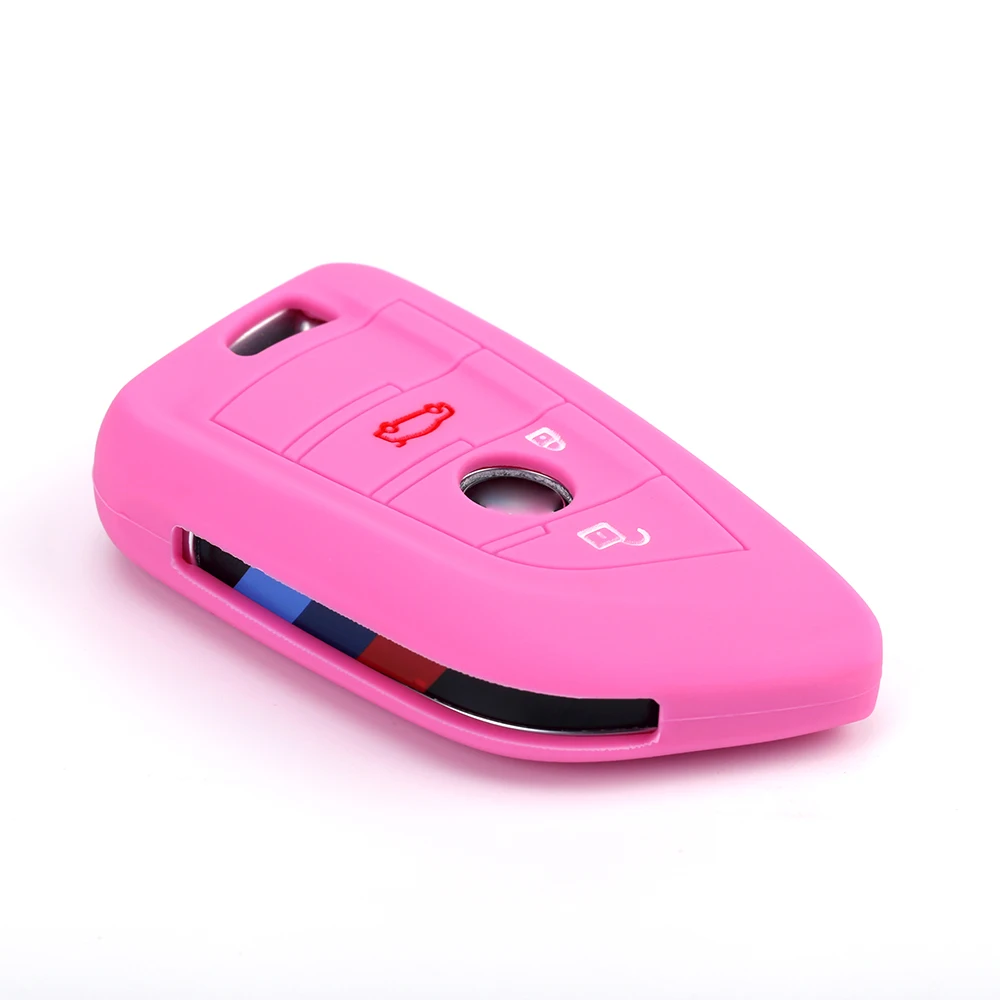 Низкая цена 2019 2 кнопки силиконовый CarRemote брелок в виде ракушки чехол X1 X5 F15 X6 F16 на