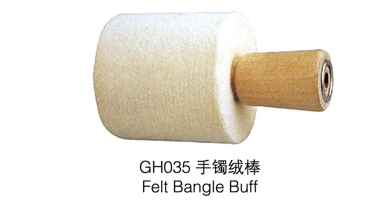 

1pcs felt bangle buffer stick,mandrel wooden cleaning bracelet,bangle polishing making tools,jewlry making tool