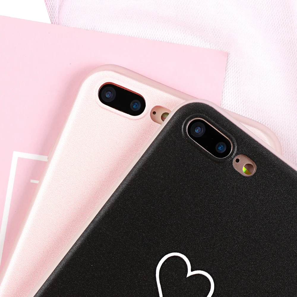 В форме сердца Матовый ТПУ чехол для Xiaomi mi 9 SE 8 A1 A2 Lite Pocophone F1 CC9 CC9e для Red mi 5 Plus 6A S2 7 7A Note 3 4X5 6 7 Pro крышка
