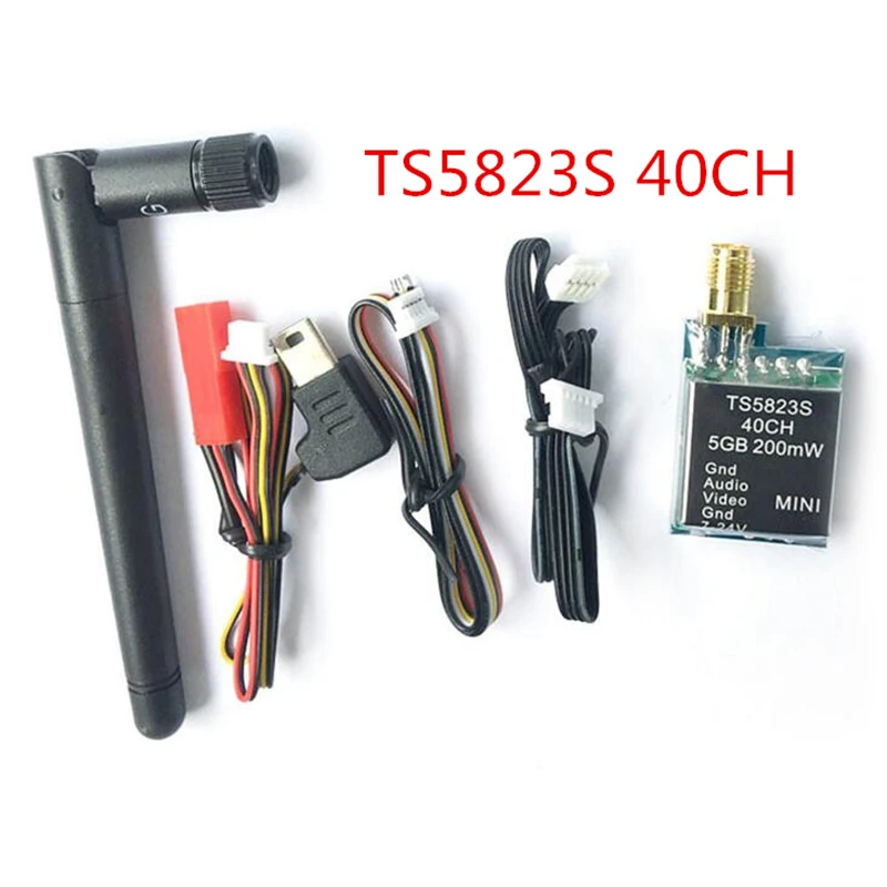 TS5823S 5.8G 200mW Image Transmission 40CH Wireless Telemetry Audio Vidio A/V Transmitter Tx for FPV Multicopter Drone | Игрушки и хобби