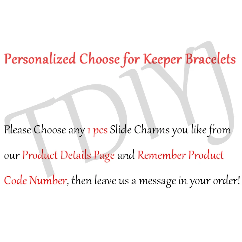 

TDIYJ Stainless Steel Keeper Mesh Bracelet with any 1Pcs Slide Charms to Choose