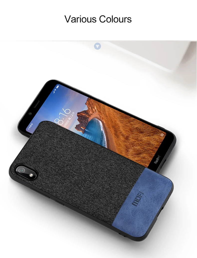 Для Xiaomi Redmi 7A чехол противоударный чехол MOFi Redmi 7A capas coque защитный хлопковый тканевый деловой чехол