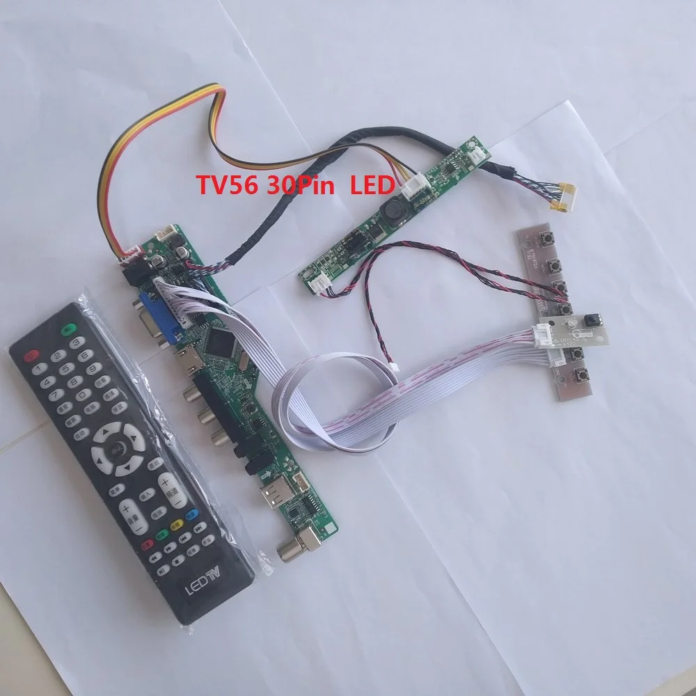 

kit for M240HW01 VB 24" VGA HDMI TV AV USB LCD LED LVDS Controller board 30pin DIY CVBS Panel Screen 1920X1080