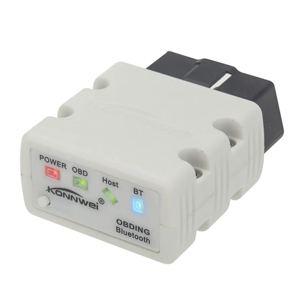 Автомобильный диагностический инструмент с Bluetooth 3,0 Белый адаптер сканер OBD OBD2 читатель Кода OBDII считыватели VAG COM автомобильный детектор для Android - Цвет: Белый