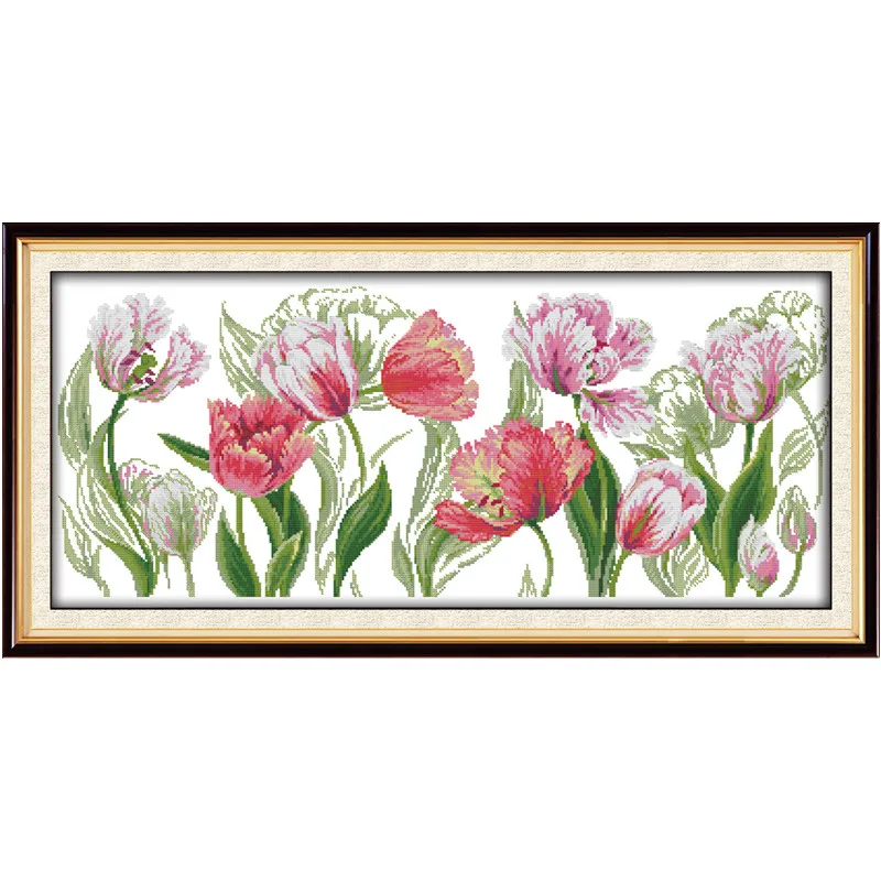 Набор для вышивки тюльпаны и цветы|cross stitch kits|counted cross stitchcounted patterns |