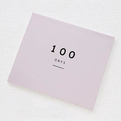 Pink Записная книжка-органайзер дней позолота планировщик 100 обратного отсчета альбом для зарисовок планировщик Еженедельный ежемесячный Органайзер поставки школьный подарок - Цвет: Pink