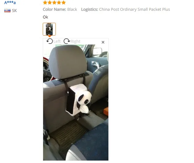 1 Pcs Cute Cartoon Car Seat Back Cover Holder Paper Napkin Box Tissue Box Car Accessories Styling
