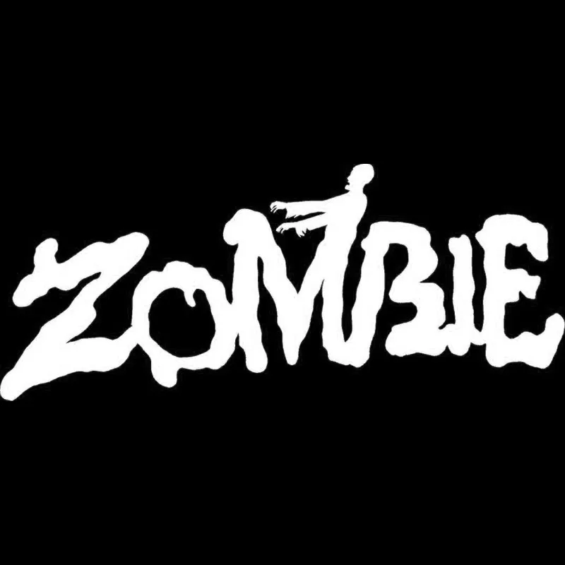 YJZT 19.8CMX8CM Interesting ZOMBIE Bloody Outbreak Decal Blood Vinyl Car-styling Car Sticker Black/Silver S8-1151 | Автомобили и