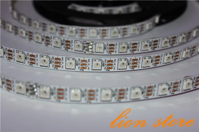 Светодиодная лента smd ws2812 ws2811 rgb 5 м 300 светодиодов 60 пикс./м программируемая