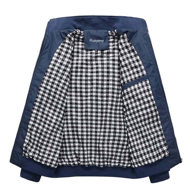 Мужская Куртка Весна Осень Solid Color Тонкий Плюс Размер Повседневная Пальто Бурелом