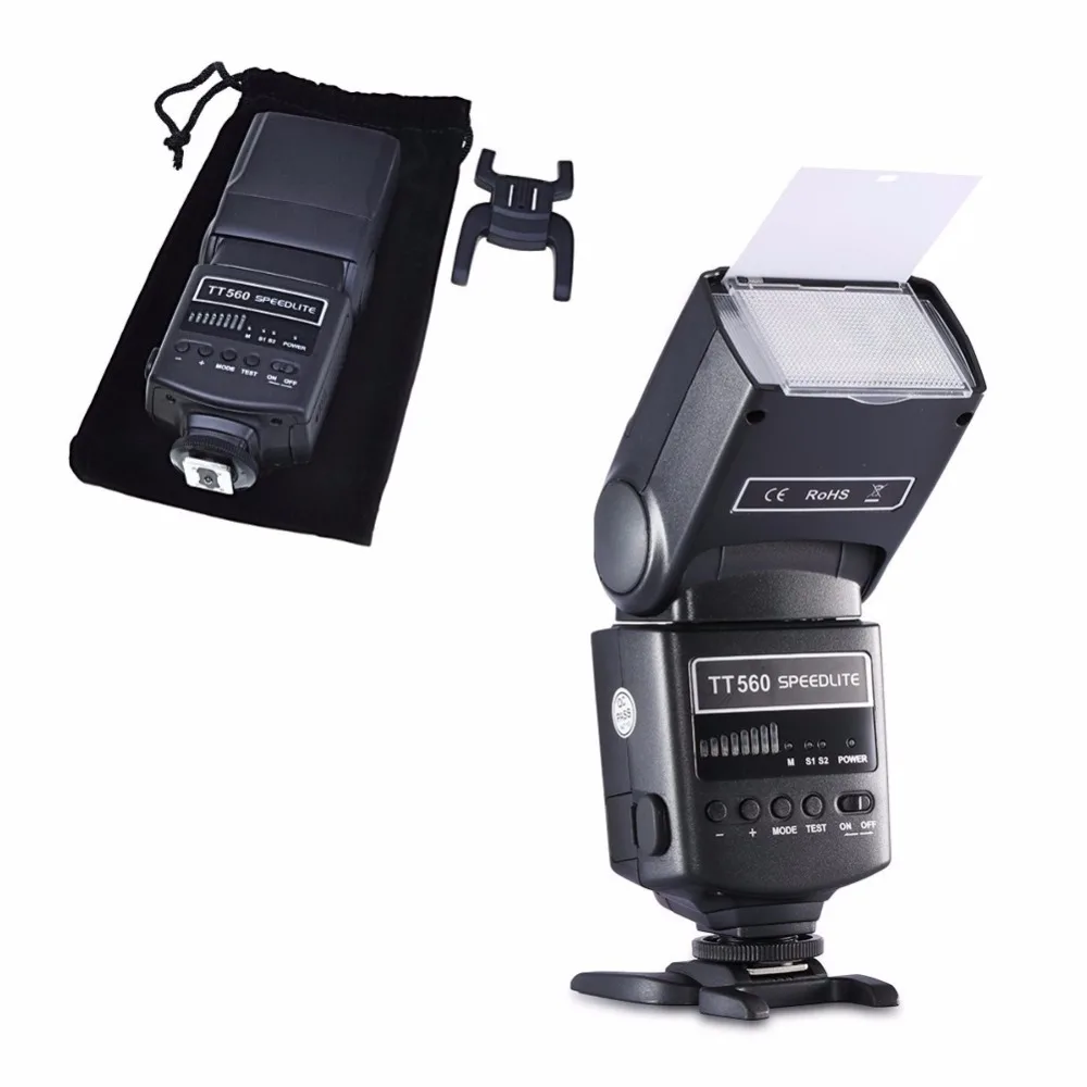 Вспышка Neewer TT560 Speedlite для Canon Nikon Panasonic Olympus Pentax и других цифровых камер DSLR со