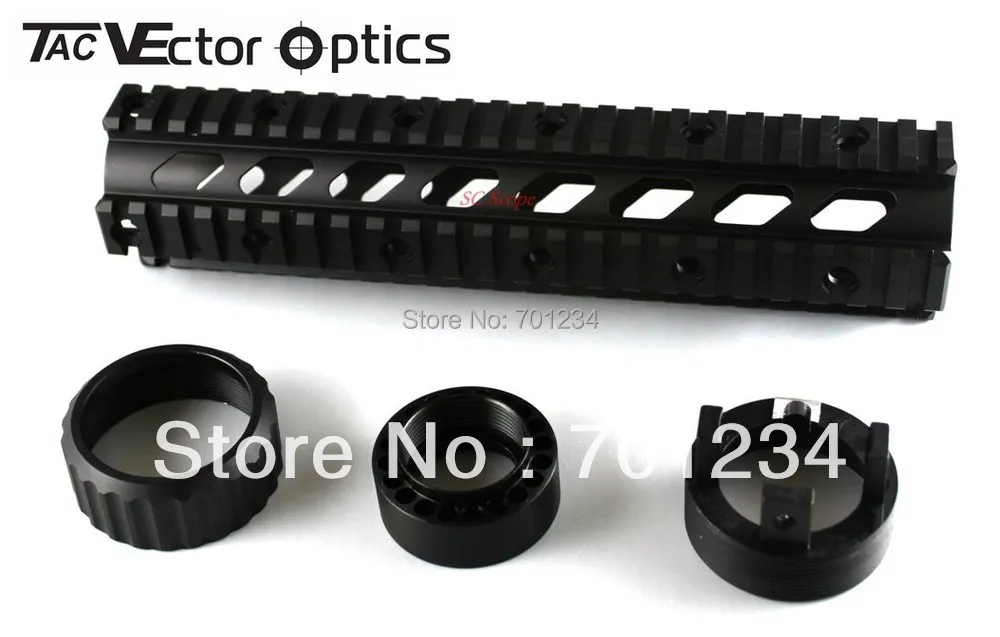 Векторная оптика Handguard средней длины RAS Free Float Picatinny Quad Rail Mount System Middle fit Colt Bushmaster