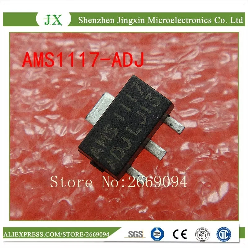 50 шт AMS1117 ADJ SOT89 LM1117 1117 регулятор напряжения SOT 89|Запасные части| |