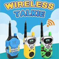 2pcsset toy walkie talkies mini portable handheld two way radio toy with original box for kids children outdoor interphone toy