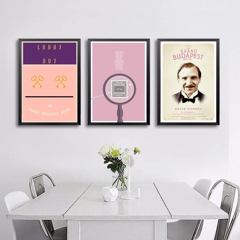 Grand Budapest Hotel Movie Poster Настенный декор для стен шелковые печатные художественные