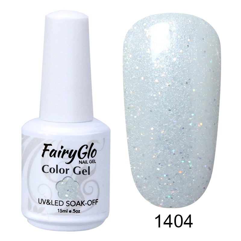 FairyGlo УФ-гель для ногтей 15 мл чистый цвет стойкий Гель-лак для ногтей Гибридный Гель-лак впитывающий Полупостоянный лак Lucky Ink - Цвет: G1404