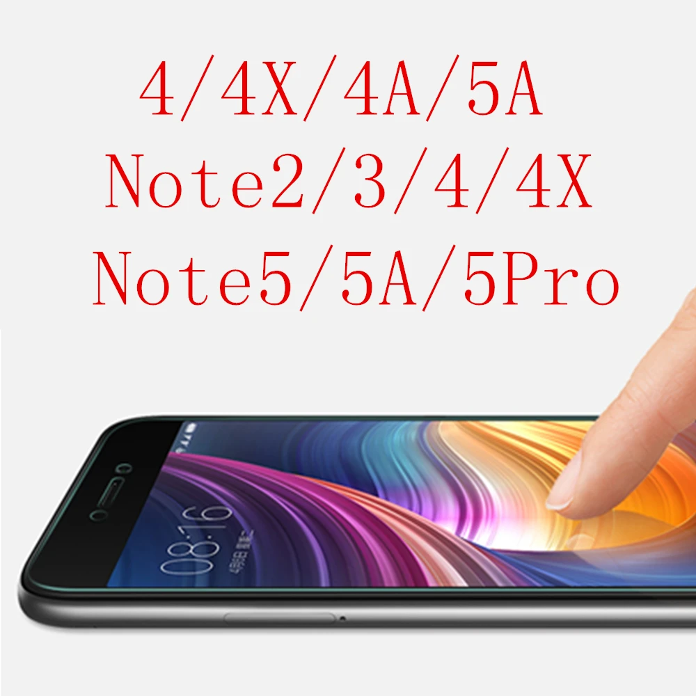 Стекло для xiaomi redmi note 4 пленка 4x 4a 5a 2 3 5pro защита экрана 9H закаленное стекло