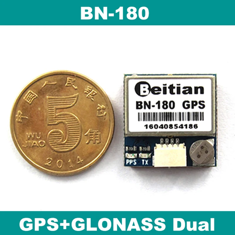 BEITIAN маленький размер gps модуль, ГНСС ГЛОНАСС gps модуль, UART ttl уровень, 9600bps, BN-180