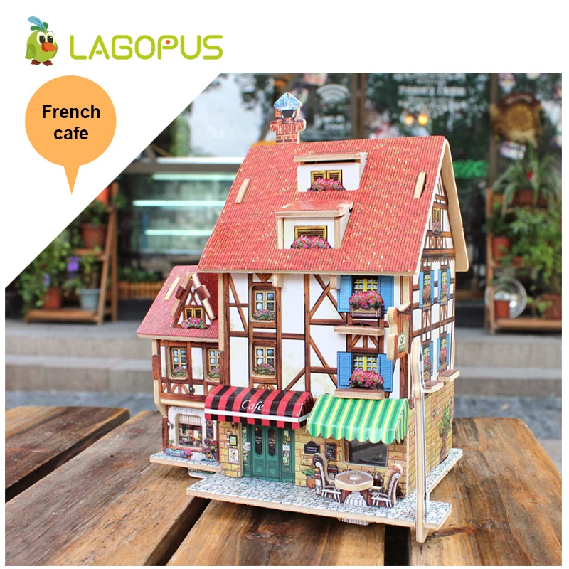Lagopus 3D головоломка DIY Головоломка для раннего обучения детей образовательная