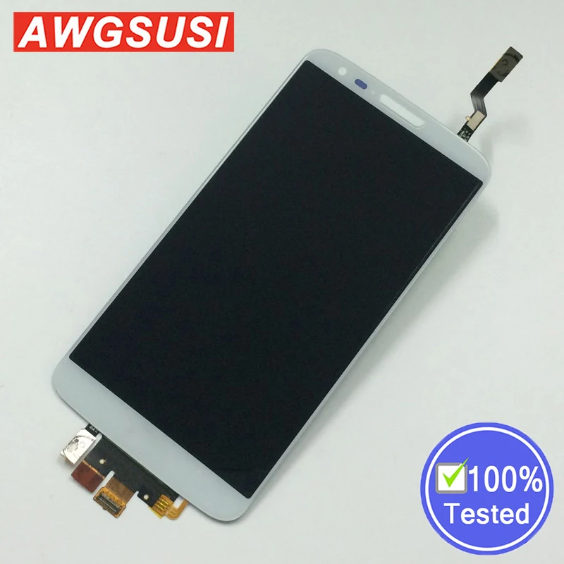 100% Tested For LG G2 LCD D802 D805 D800 D801 Full Touch Screen Digitizer Sensor Glass + Display Monitor Panel Assembly | Мобильные