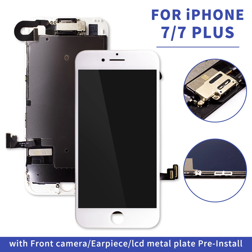 Белый/черный ЖК дисплей полный комплект для iPhone 6 7 Plus и дигитайзер полная сборка 8