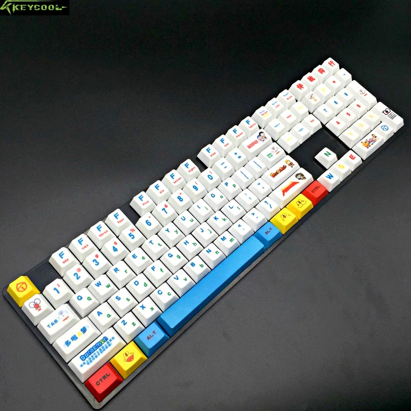 Набор ключей для клавиатуры Doraemon PBT колпачки с сублимационной краской верхней