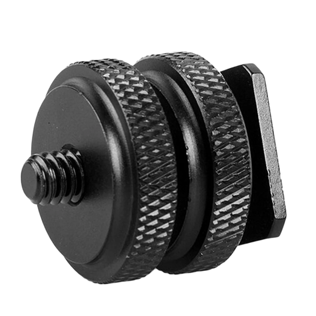 Pro 1/4 &quotдвойной гайки штатив крепление винта черный для вспышки Горячий башмак