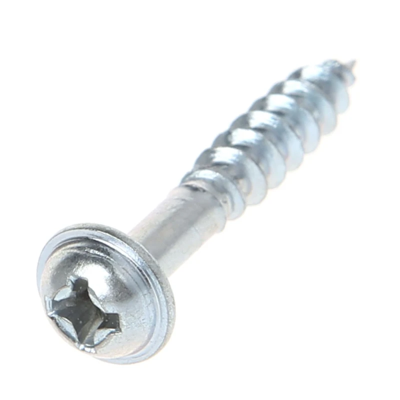 

100Pcs M4-25 High Strength Oblique Hole Self-tapping Screws For Pocket Hole Jig