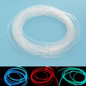 Боковой светящийся оптоволоконный кабель PMMA диаметром 2,0 для автомобильных светодиодных ламп яркий боковой светящийся оптоволоконный кабель