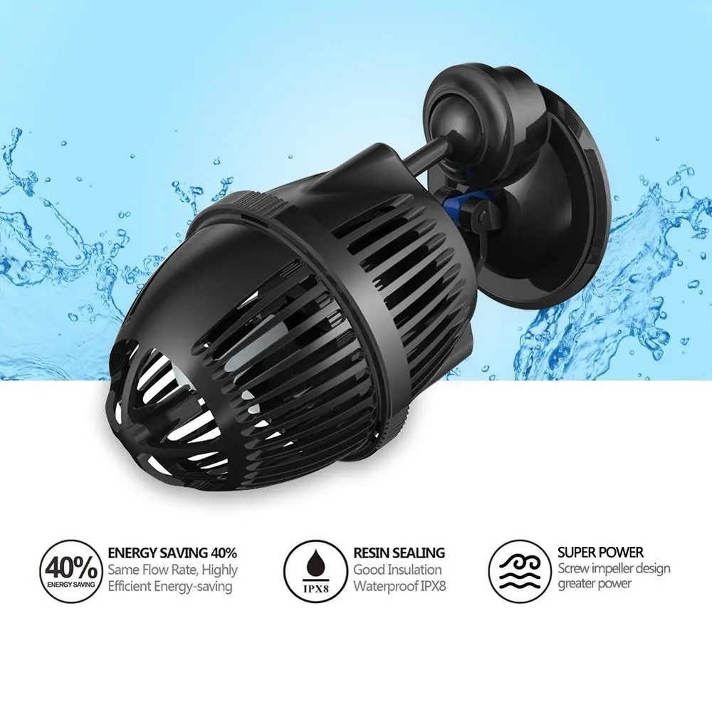 2500L/h SUNSUN JVP 100 генератор волн аквариумный погружной циркуляционный насос присоска