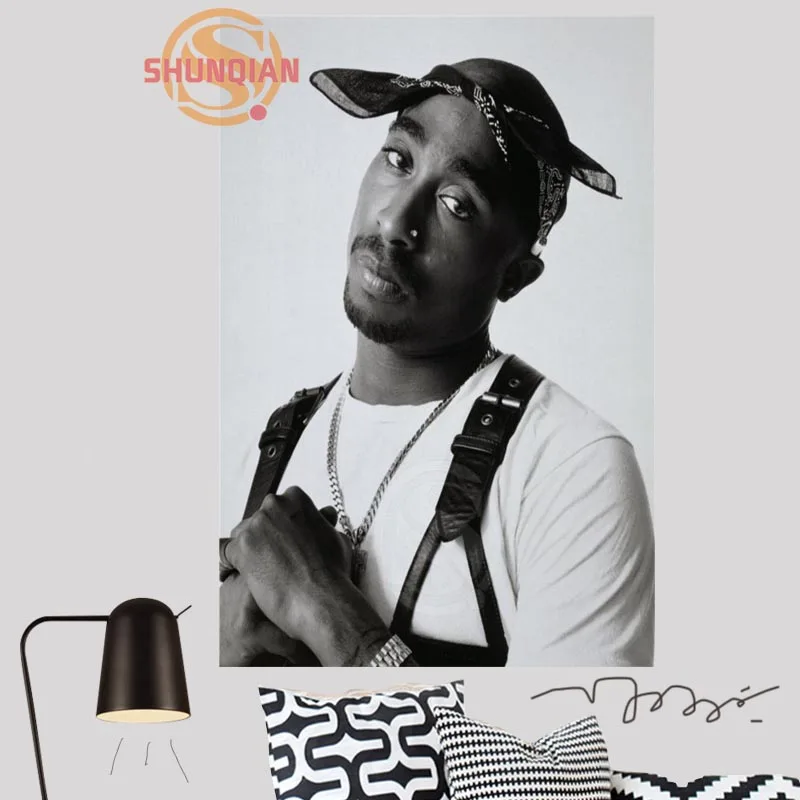 Домашний Декор Пользовательские Тупак 2pac Холст Тканевый плакат постер на стену