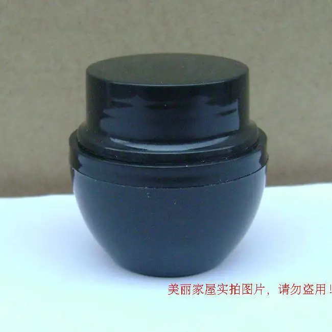 Бесплатная доставка оптовая продажа 5 г пластиковая Косметическая фляга черный