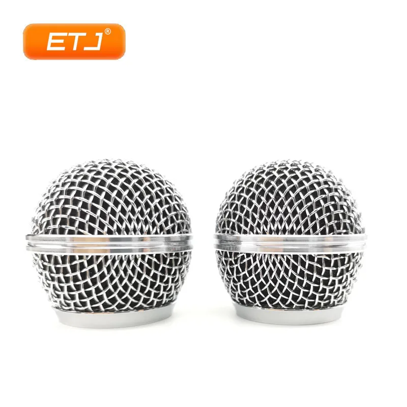 

Polished Silver 10pcs SM58s/Beta58 Mesh Grille Ball Metal Ball For Shure Microphone Accessories