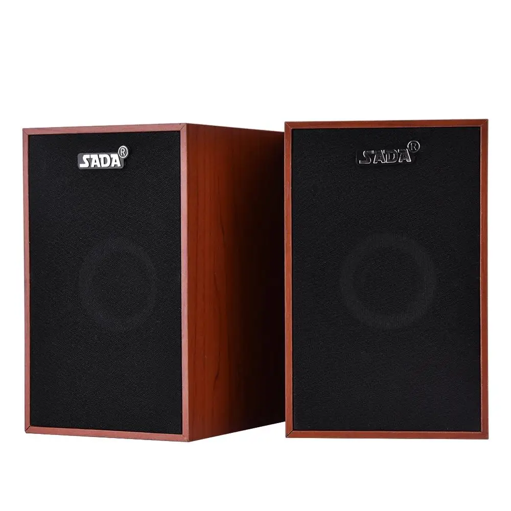 V-160, книжная полка, динамик, USB, 3,5 мм, проводные мини компьютерные колонки, бас-колонка, стерео, деревянный динамик, чехол, ПК, динамик для ноутбука, телефона