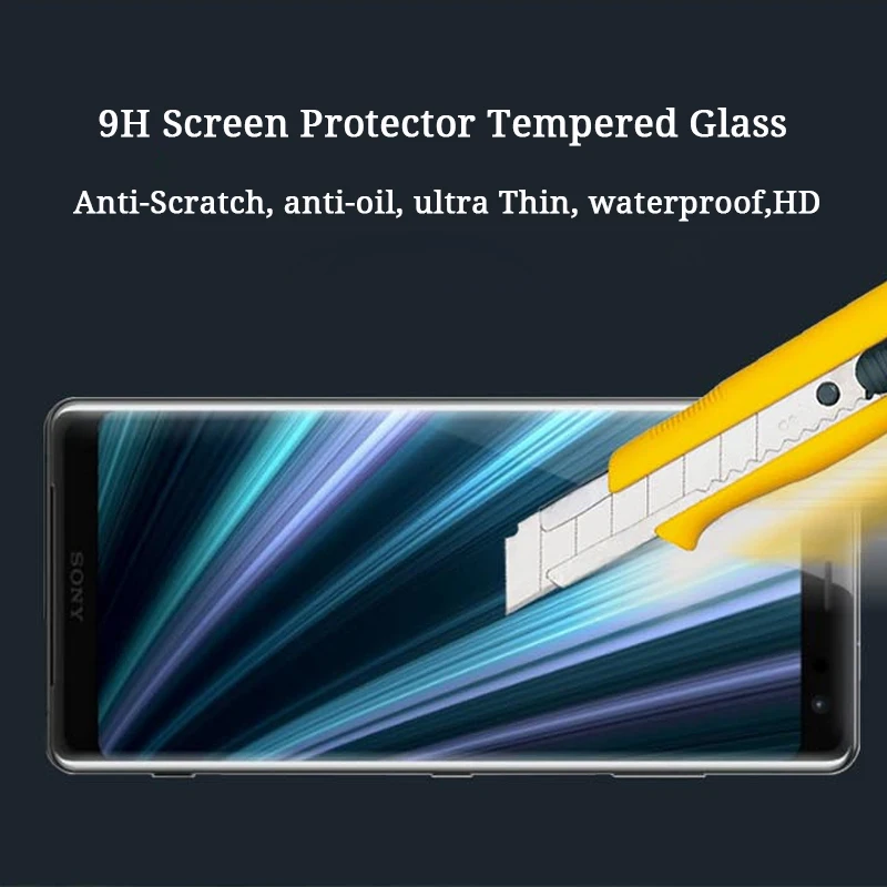 Закаленное стекло 9h пленка для sony XA XA1 плюс XA2 Ultra HD ясно 3D полное покрытие защитной